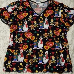 Tooniform Sesame Street scrub top in Large